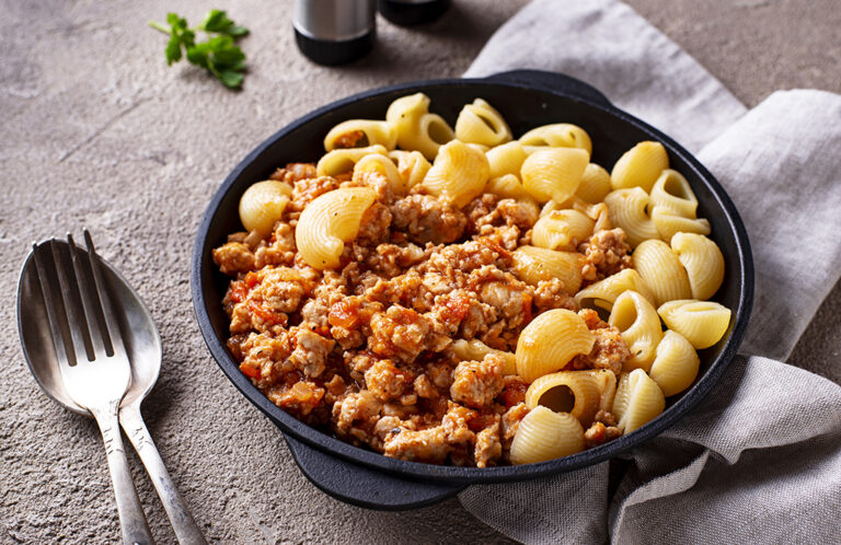 ground chicken pasta